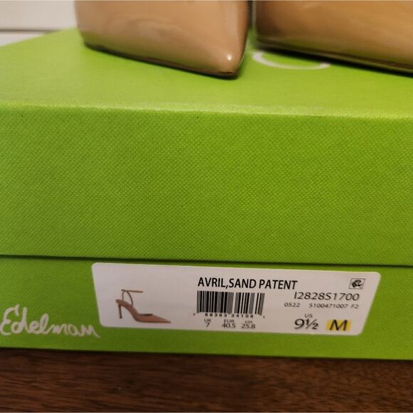 Women's Sam Edelman Patent Tan Heels Size 9.5 - Picture 2 of 9